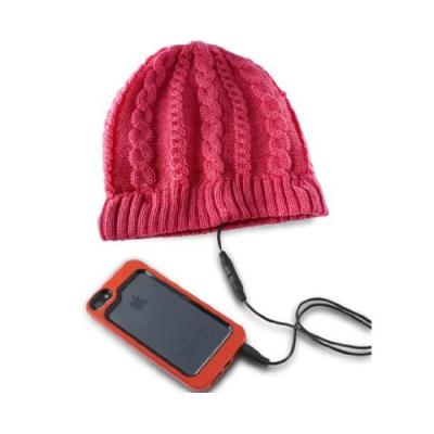 KSIX bXGOR woman bonnet avec &eacute;couteurs rose