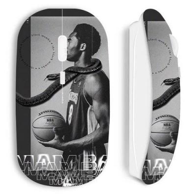 Souris blanche sans fil Maniacase, Kobe Bryant NBA black mamba mentality 
