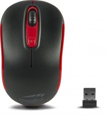 Speedlink CEPTICA Souris - Trois Boutons, sans Fil, Noir-Rouge