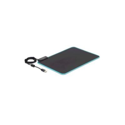 DeLOCK 12554 tapis de souris Tapis de souris de jeu Noir