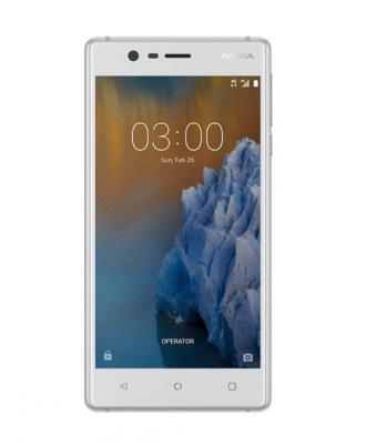 Nokia 3 16 Go Double SIM Blanc argent&eacute;