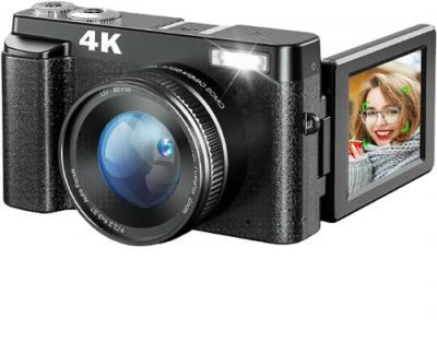 Appareil Photo Num&eacute;rique Autofocus 48MP 4K noir