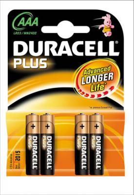 Duracell Plus MN2400 - Batterie 4 x type AAA - Alcaline