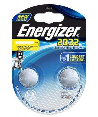 Energizer 2 Piles CR2032 Energizer Bouton Ultimate Lithium 3V