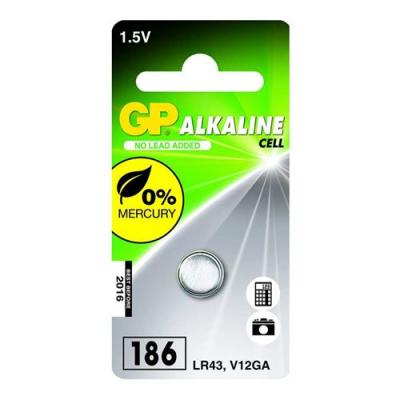 GP186F / LR43 Pile bouton lr 43 alcaline(s) 1.5 v 1 pc(s) Y807712 - Gp Batteries