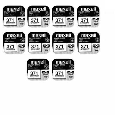 Lot 10 piles montre 371-SR920SW 1.55V ( Accessoire alimentation ) -