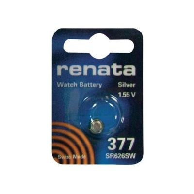 Pile bouton 377 Oxyde d'argent 1.55 V 24 mAh Renata 377.CU MF