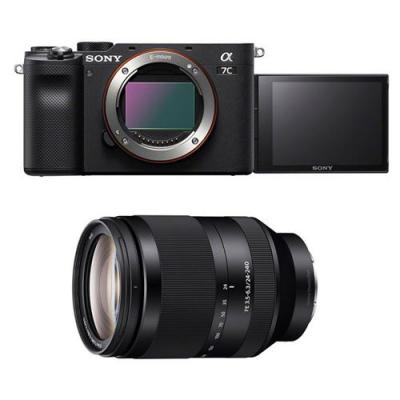 Sony appareil photo hybride alpha 7c noir + fe 24-240 