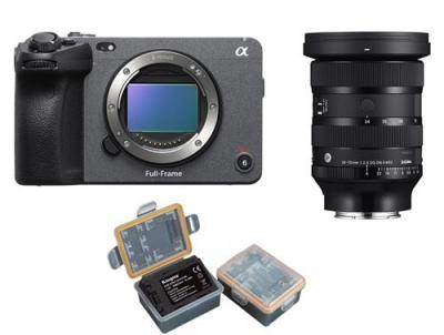 FX3 A Bo&icirc;tier +objectif Sigma 24-70 mm f/2.8 DG DN II Art (Sony E)+ Kingma batterie (Sony NP-FZ100)