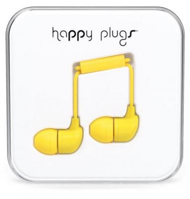 Happy Plugs In-Ear - Micro-casque - intra-auriculaire - filaire - jaune