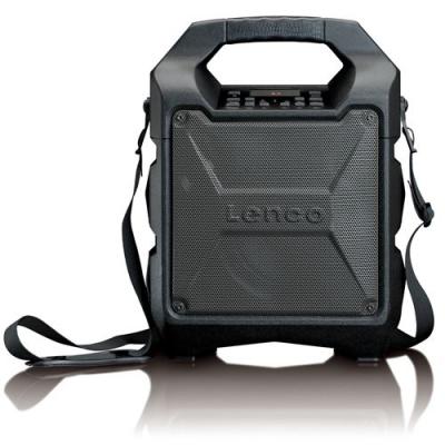 Enceinte bluetooth portable avec radio fm et usb noir lenco