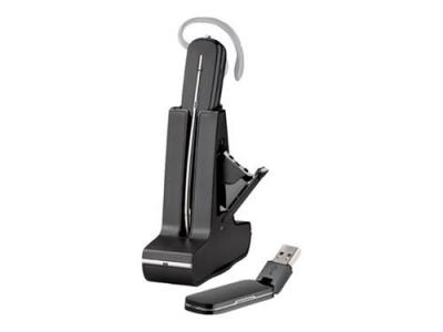 Poly Savi W445-M - 400 Series - micro-casque - convertible - DECT 6.0 - sans fil