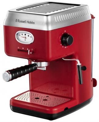 Cafeti&egrave;re Russell Hobbs Expresso Retro 1300 W Rouge