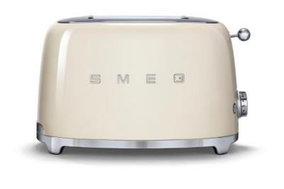 SMEG Grille-pain Cr&egrave;me - TSF01CREU