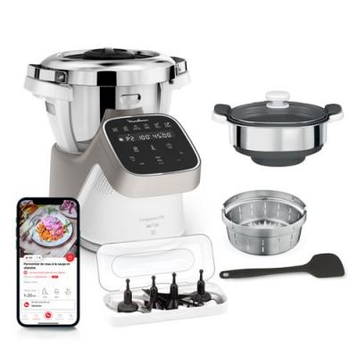 Robot multifonction MOULINEX I companion pro +cuiseur vapeur YY5286FG