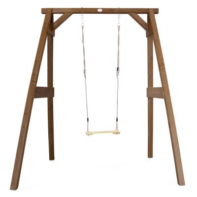AXI Portique simple en bois brun 1 balancoire 160x181x207cm
