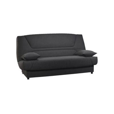 Banquette clic-clac avec matelas de 13 cm gris fonc&eacute;