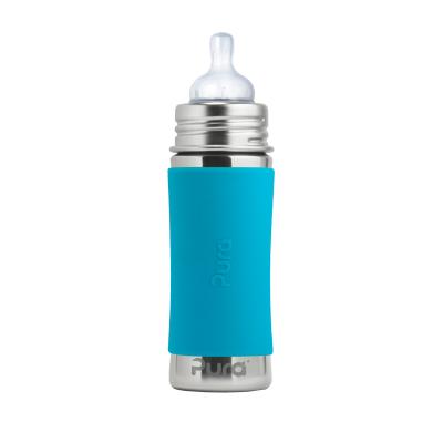 Pura - Biberon &eacute;volutif en inox - 325 ml - T&eacute;tine - Turquoise