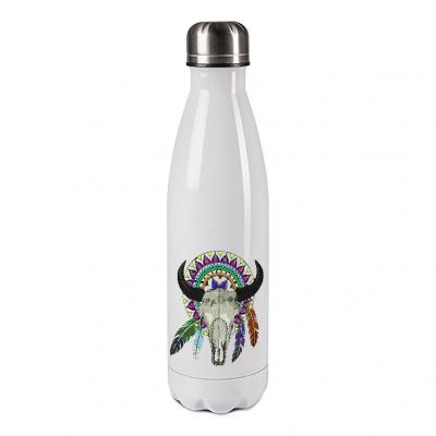 Bouteille isotherme en inox - Buffle boho by Cbkreation