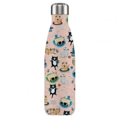 Le Monde Des Animaux - Bouteille isotherme en inox Chats By Allen