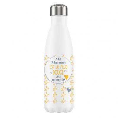 Enesco - Bouteille isotherme en inox Maman La plus douce