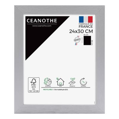 Cadre photo Karma gris 24x30 cm - Ceanothe, marque fran&ccedil;aise