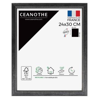 Cadre photo Perle noir 24x30 cm - Brio, marque fran&ccedil;aise