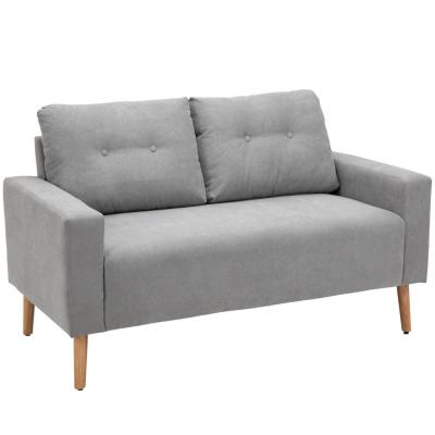 Canap&eacute; 2 places design scandinave tissu