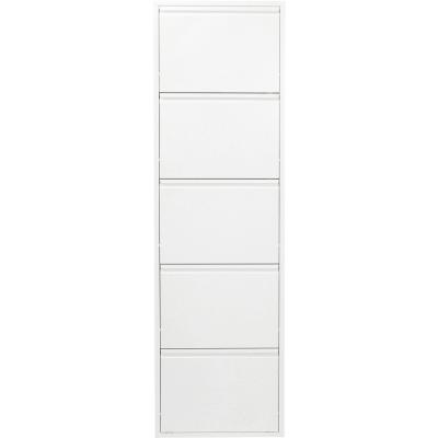 Casier &agrave; Chaussure Caruso Blanc 5 Tiroirs Kare Design