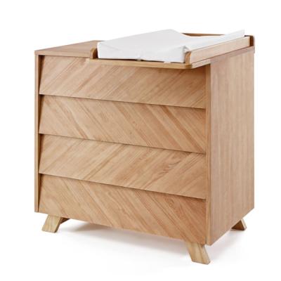 Commode &agrave; langer 4 tiroirs kyoto bois naturel