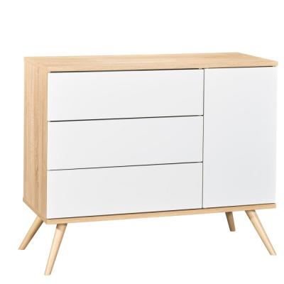 Commode 1 porte et 3 tiroirs made in france seventies sauthon
