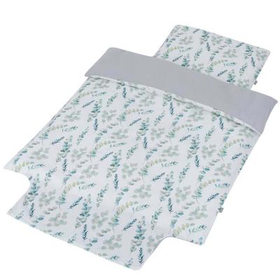 Parure de lit b&eacute;b&eacute; en coton, Eucalyptus Multicolore 90x120 cm blanc
