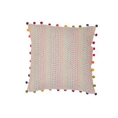 Vivaraise Coussin Pompons 45 X 45 Cm Gastounet Multico