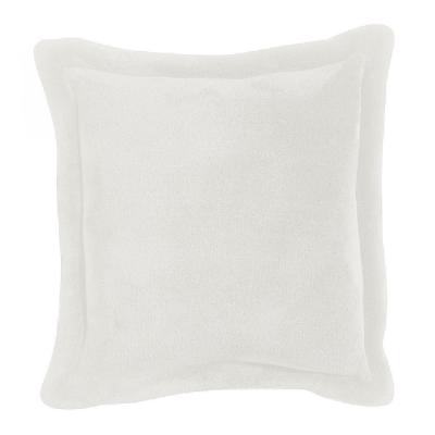 Coussin en polyester neige 50 x 50