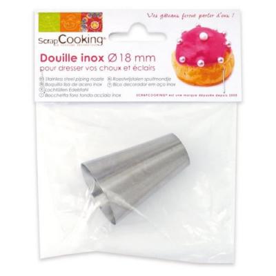 Douille p&acirc;tisserie nox &Oslash;18 mm Gris ScrapCooking&reg;