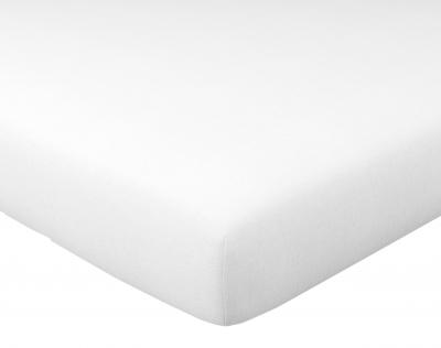 Drap-housse 140x200x28 blanc en lin