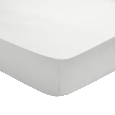 Drap Housse Coton Gris Perle 160x200 cm - DODO