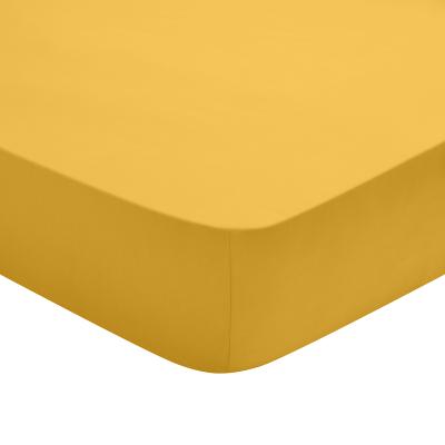Drap Housse Coton Jaune 160x200 cm - DODO