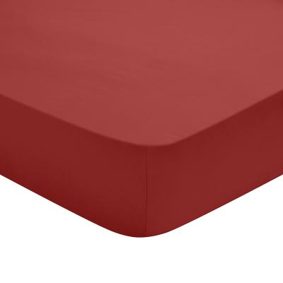 Drap Housse Coton Rouge 160x200 cm - DODO