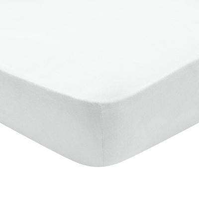 Drap housse jersey coloris blanc 160x200 cm