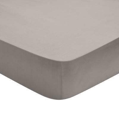 Dodo - drap housse 160x200 influence percale fum&eacute;e 