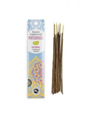 Encens Indien H. Tradition, Patchouli Tendre - &eacute;tui 20 b&acirc;tonnets