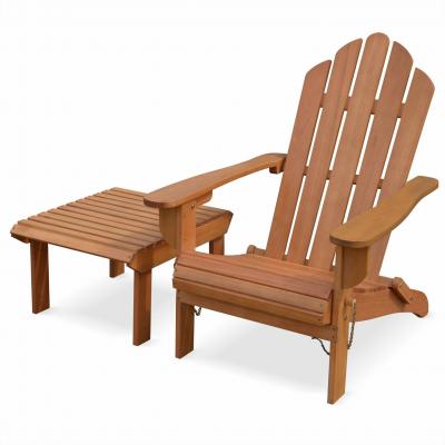 Fauteuil de jardin en bois Adirondack eucalyptus FSC