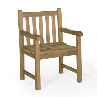 Fauteuil en teck Ecograde Boston - Dossier droit