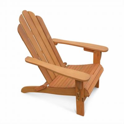 Fauteuil de jardin pliable en eucalyptus naturel