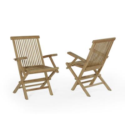 TECK'Attitude Fauteuils de jardin pliants en teck Java (lot de 2)