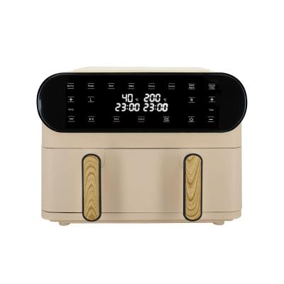 Friteuse a air chaud 11l colorama creme double cuve