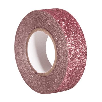 BANDE SCINTILLANTE ROSE ANTIQUE 15MMX5M  Rose, fuchsia