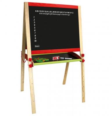 Jeujura-8762-GRAND Multifonctions REGLABLE Tableau en Bois, 8762
