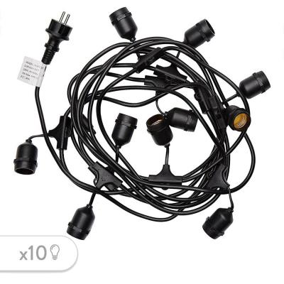 Guirlande lumineuse ext&eacute;rieur 10 douilles sans ampoules